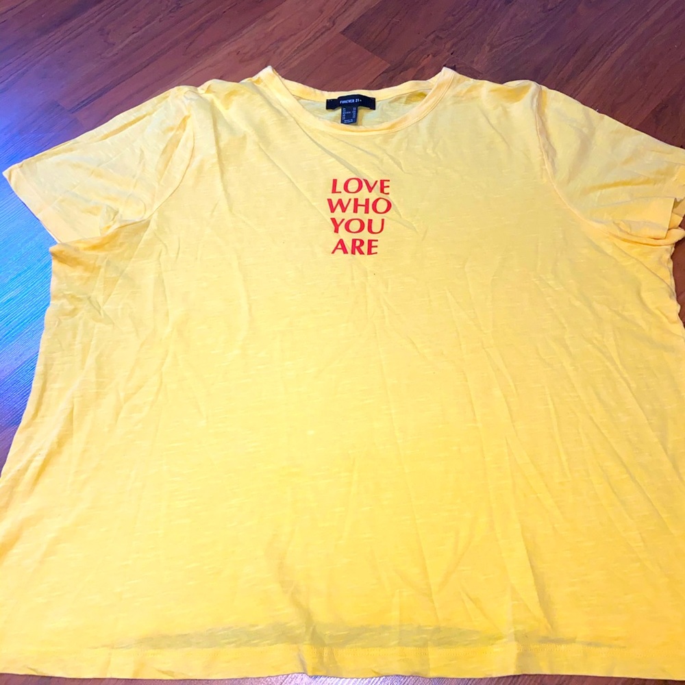 Yellow “Love Who You Are” Tee 💛